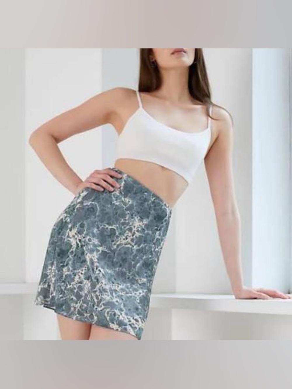 Aritzia Babaton Mini Slip Skirt